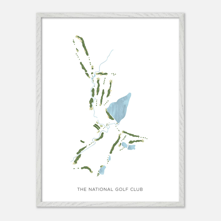 Print of The National Golf Club Modern Map
