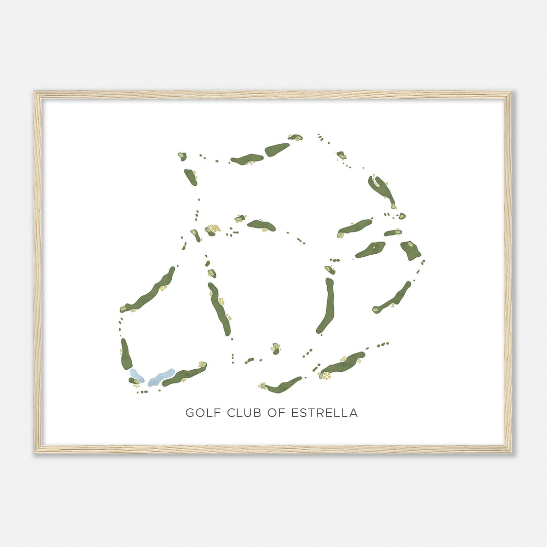 Print of Golf Club Of Estrella Modern Map