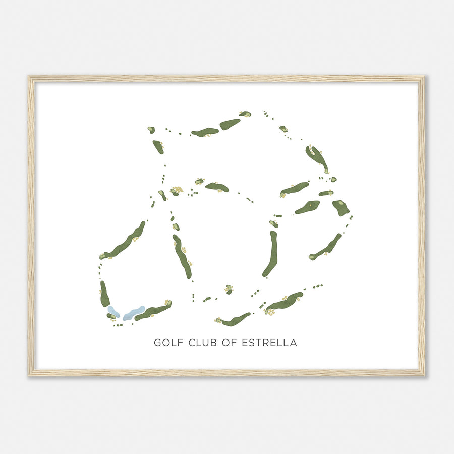 Print of Golf Club Of Estrella Modern Map