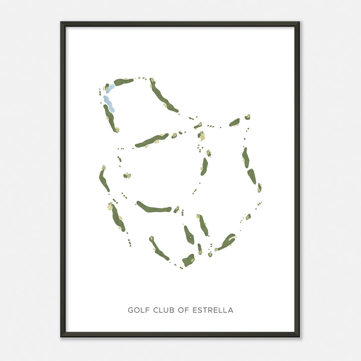 Print of Golf Club Of Estrella Modern Map