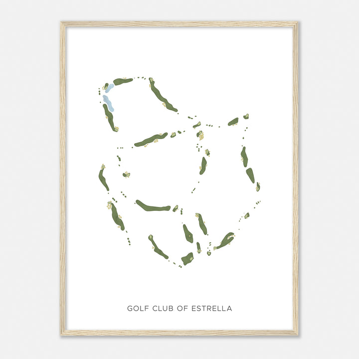 Print of Golf Club Of Estrella Modern Map