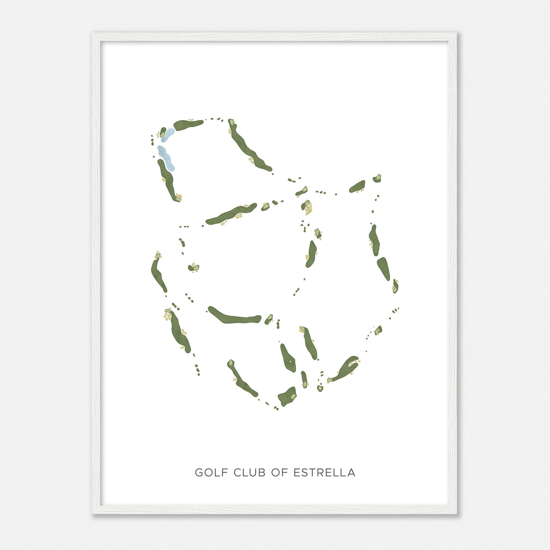 Print of Golf Club Of Estrella Modern Map