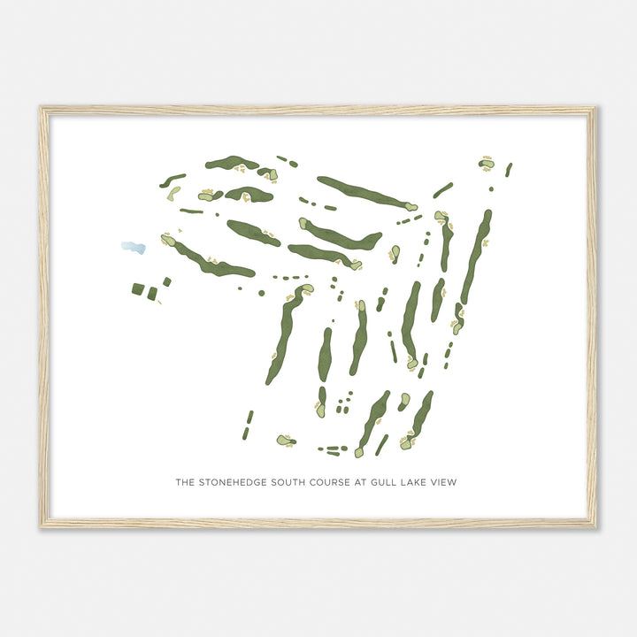 Print of The Stonehedge South Course At Gull Lake View Modern Map