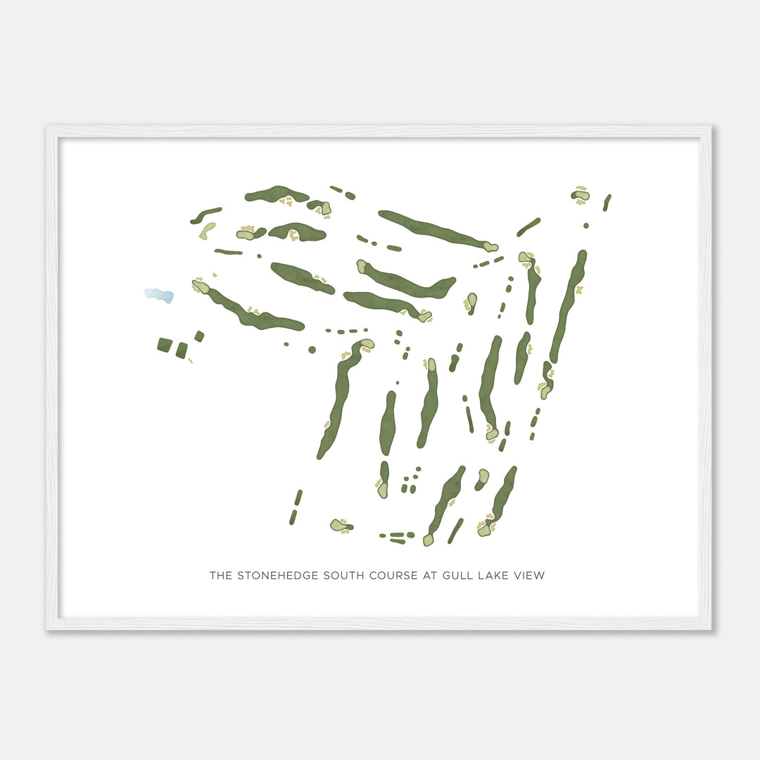 Print of The Stonehedge South Course At Gull Lake View Modern Map