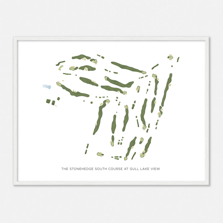 Print of The Stonehedge South Course At Gull Lake View Modern Map