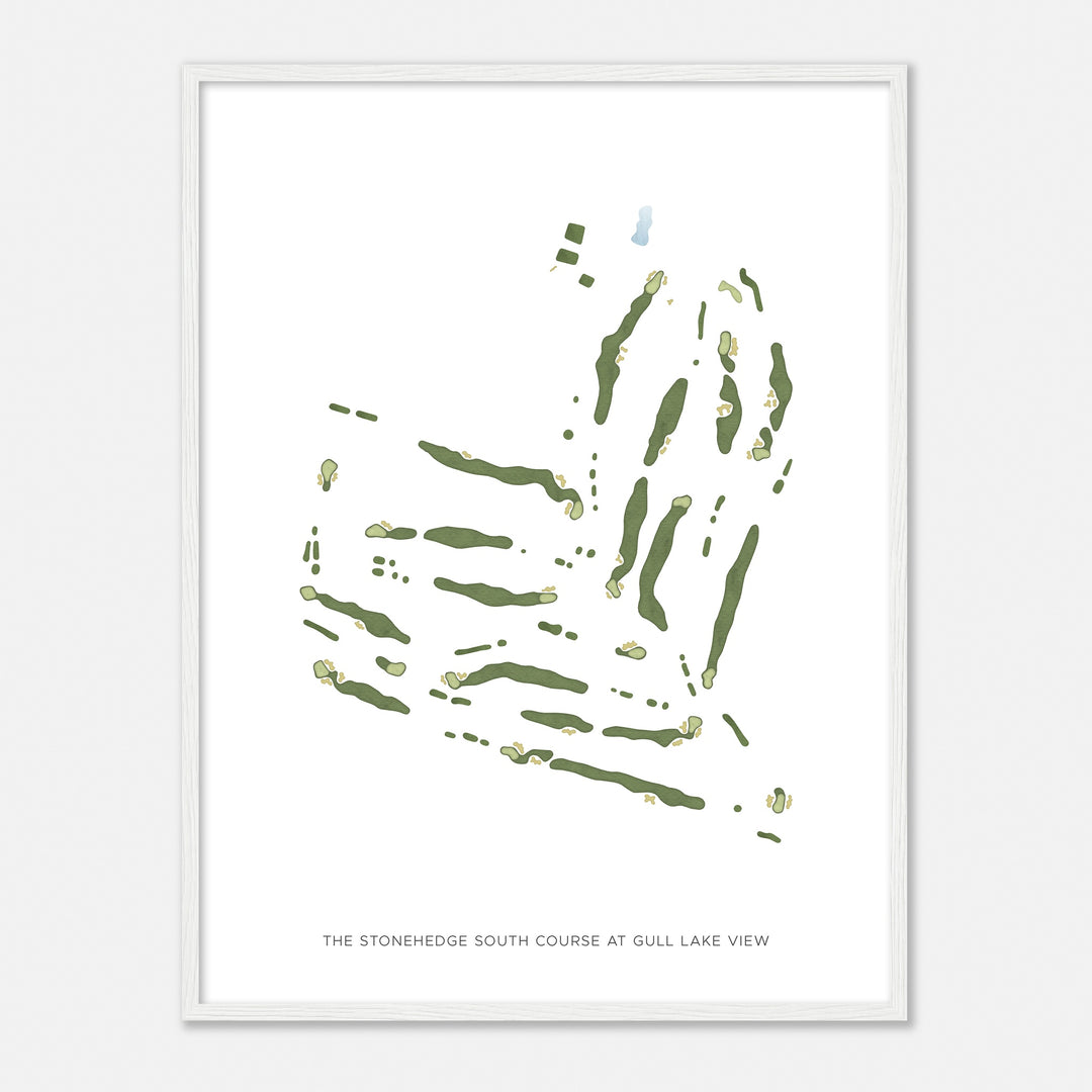 Print of The Stonehedge South Course At Gull Lake View Modern Map
