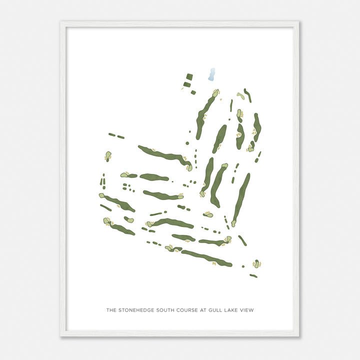 Print of The Stonehedge South Course At Gull Lake View Modern Map