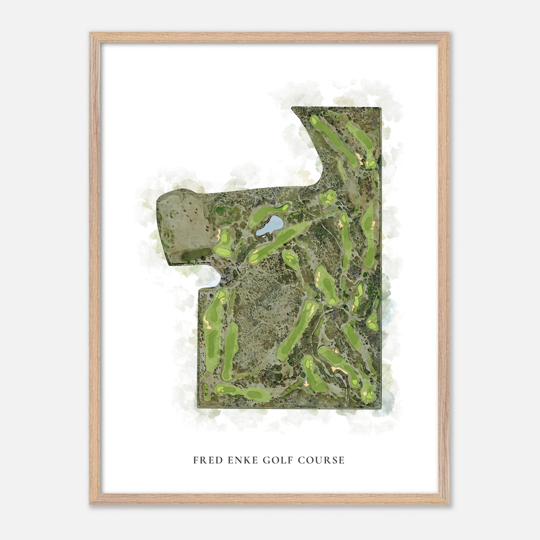 Print of Fred Enke Golf Course Classic Map
