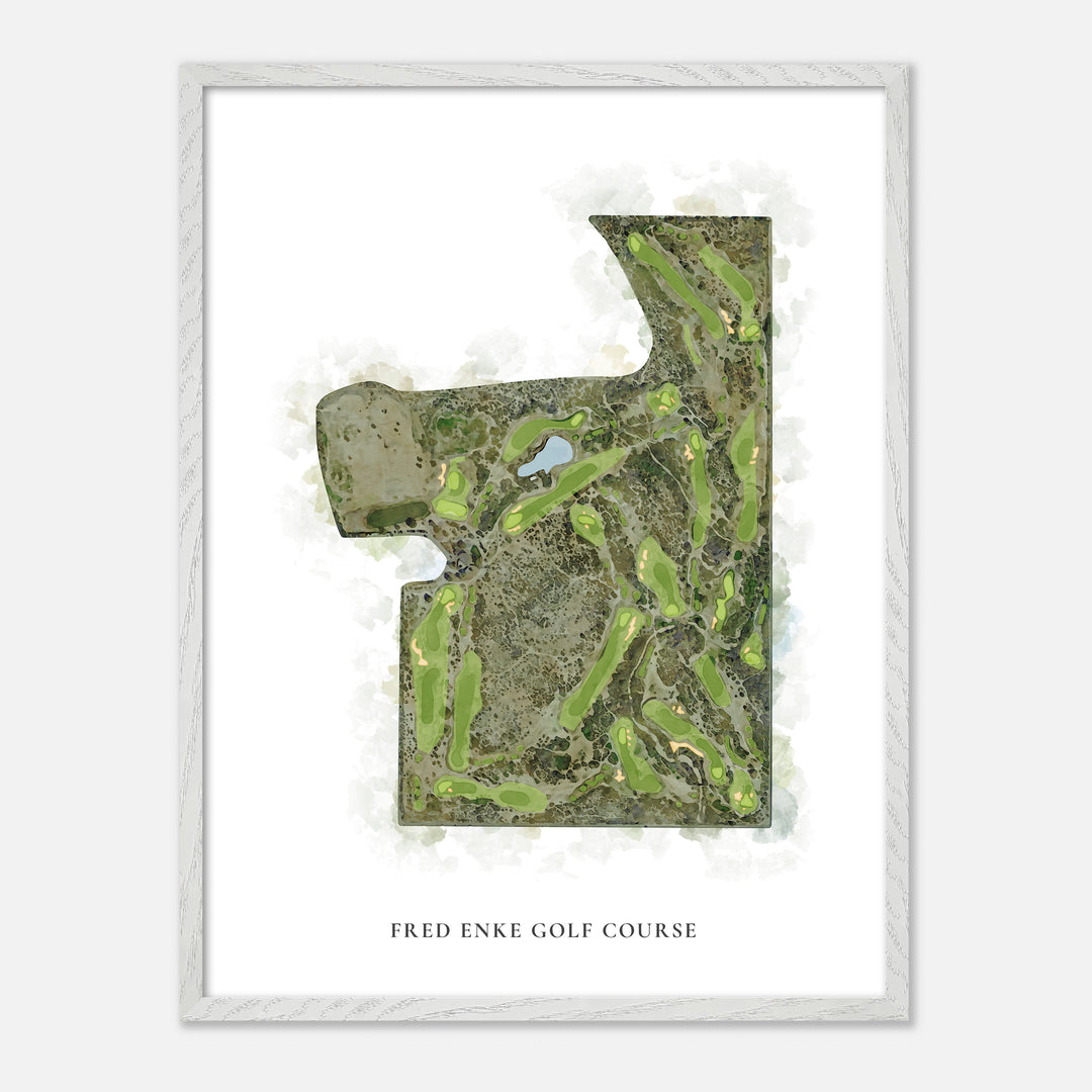 Print of Fred Enke Golf Course Classic Map