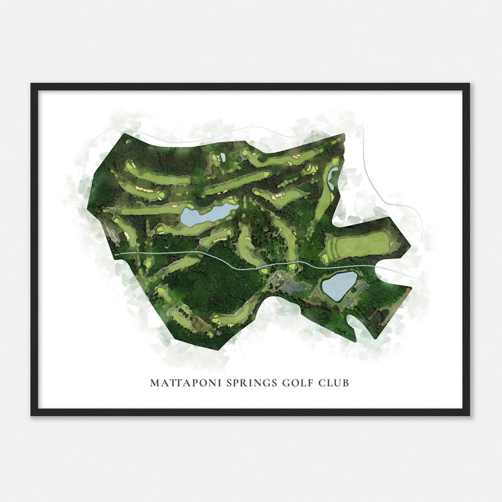 Print of Mattaponi Springs Golf Club Classic Map