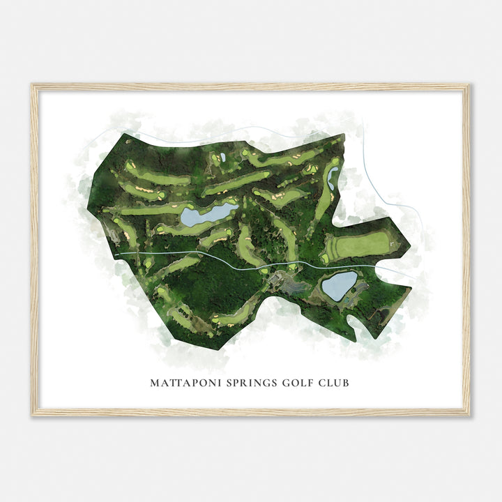 Print of Mattaponi Springs Golf Club Classic Map