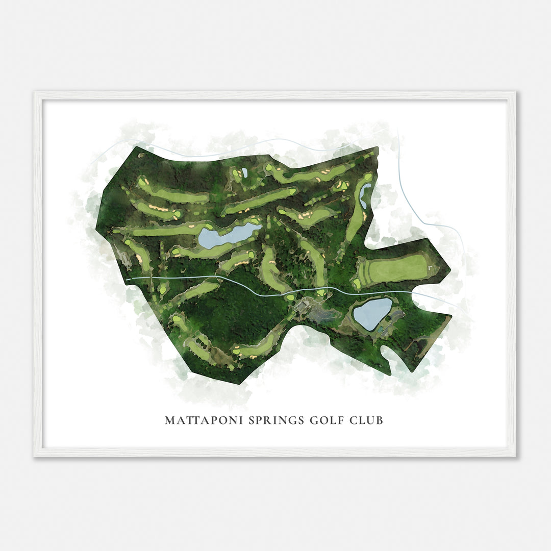 Print of Mattaponi Springs Golf Club Classic Map