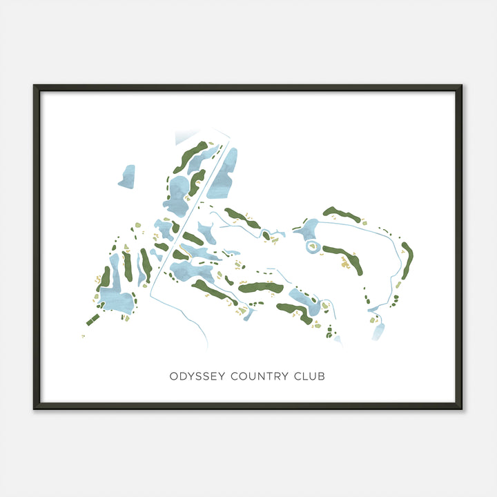 Print of Odyssey Country Club Modern Map