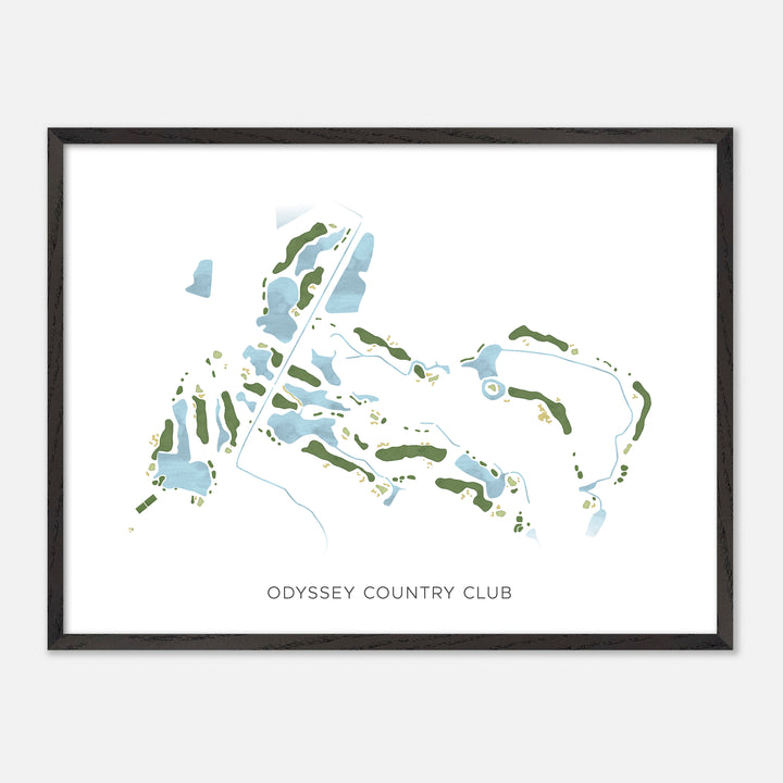 Print of Odyssey Country Club Modern Map