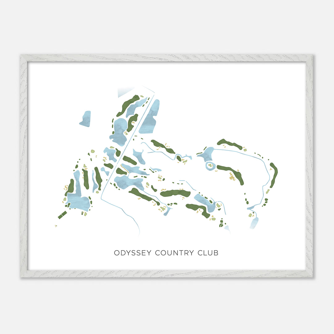 Print of Odyssey Country Club Modern Map