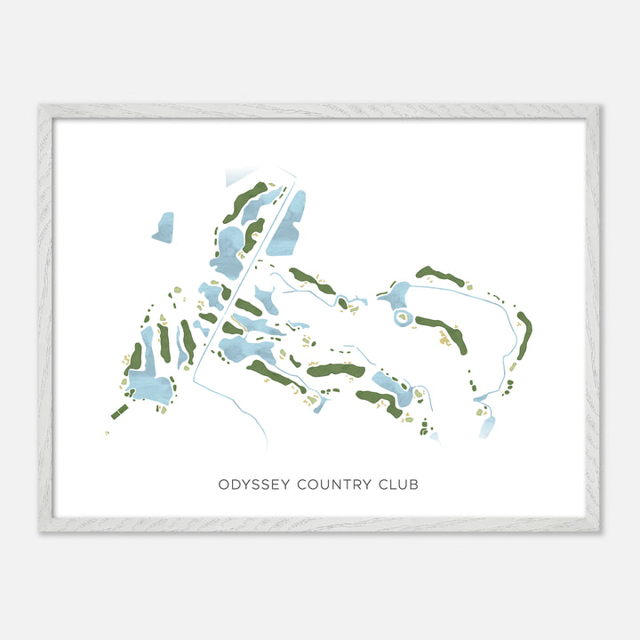 Print of Odyssey Country Club Modern Map