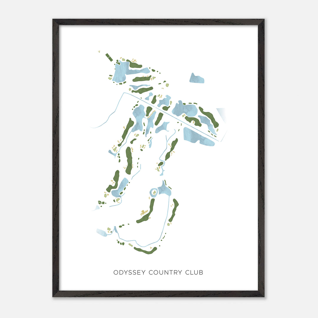 Print of Odyssey Country Club Modern Map