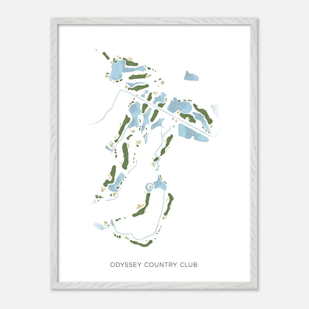 Print of Odyssey Country Club Modern Map