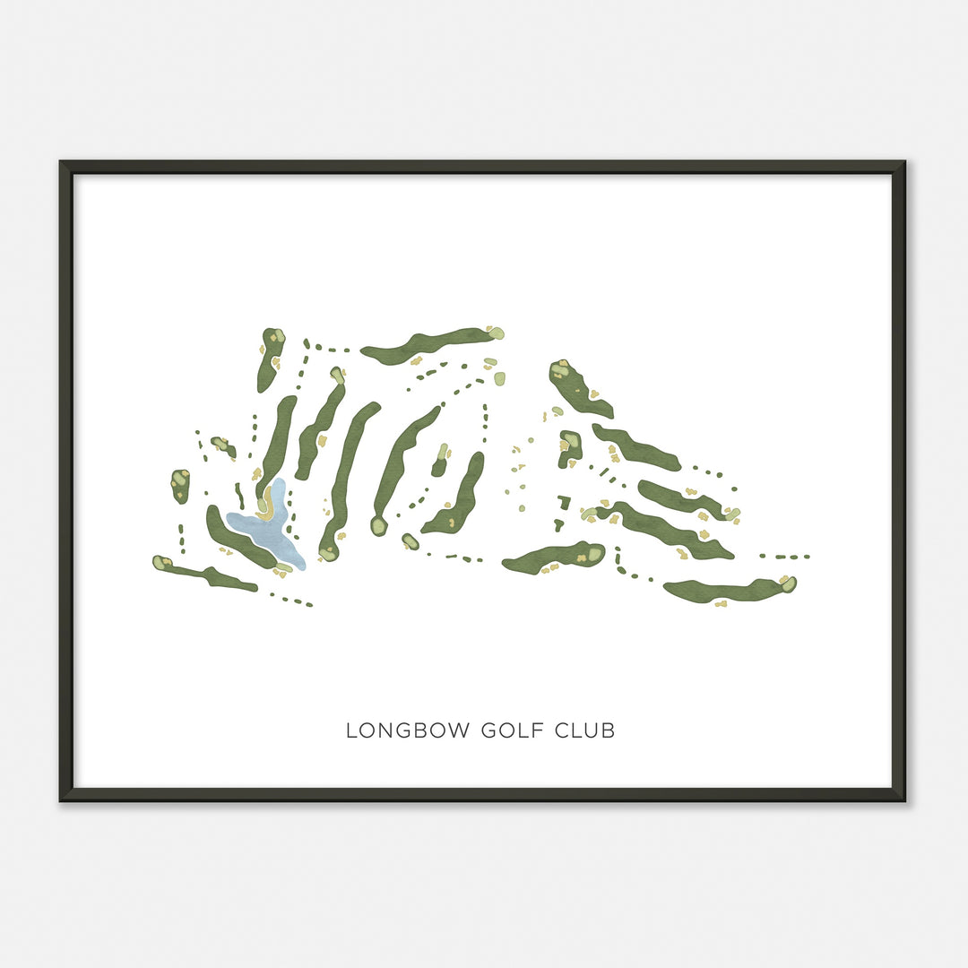 Print of Longbow Golf Club Modern Map