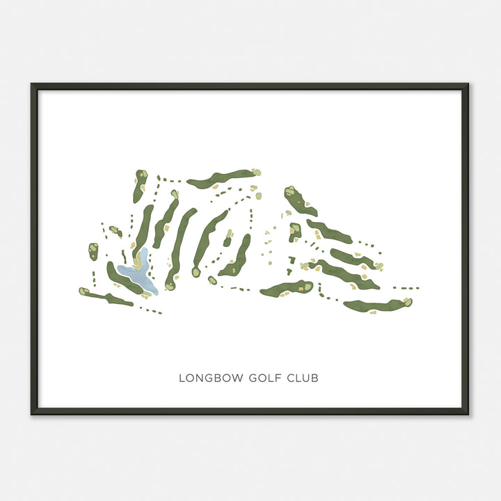 Print of Longbow Golf Club Modern Map