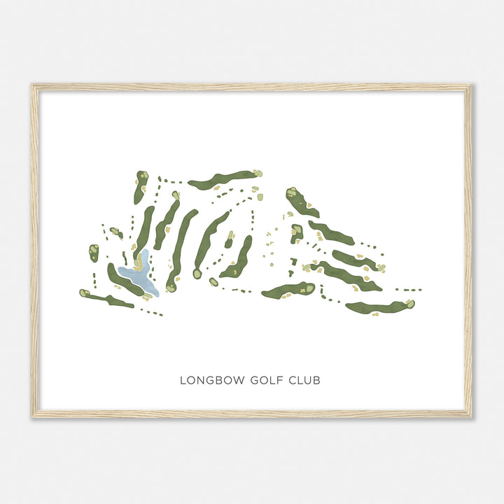 Print of Longbow Golf Club Modern Map