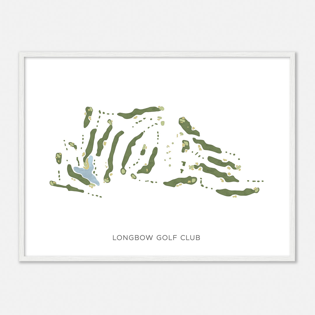 Print of Longbow Golf Club Modern Map