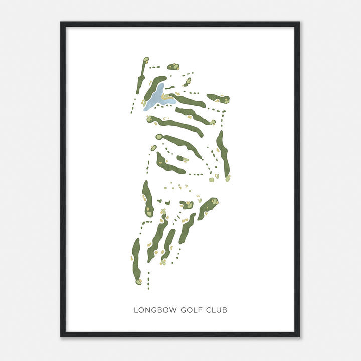 Print of Longbow Golf Club Modern Map