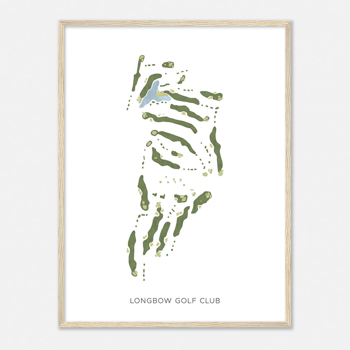 Print of Longbow Golf Club Modern Map