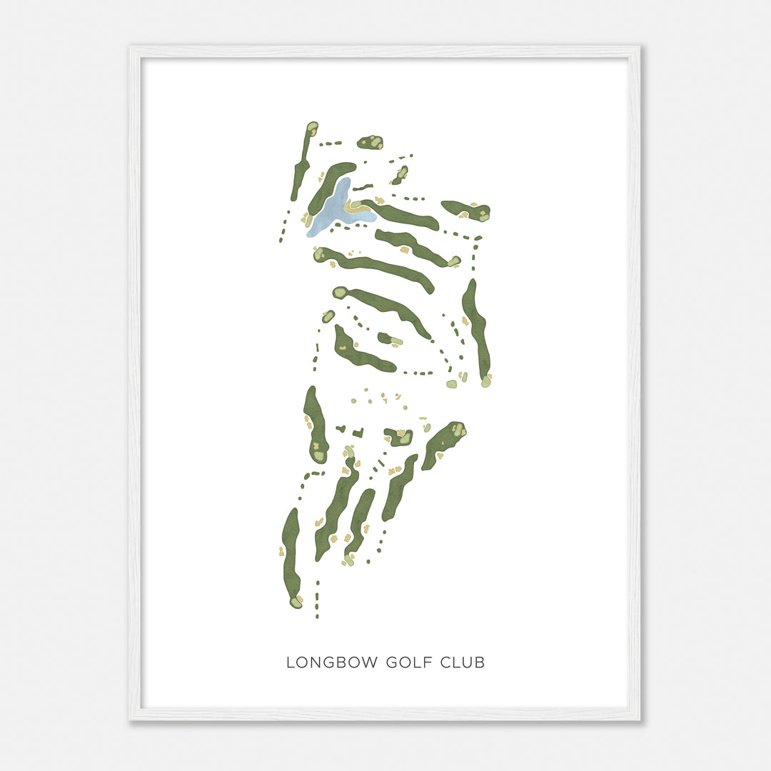 Print of Longbow Golf Club Modern Map