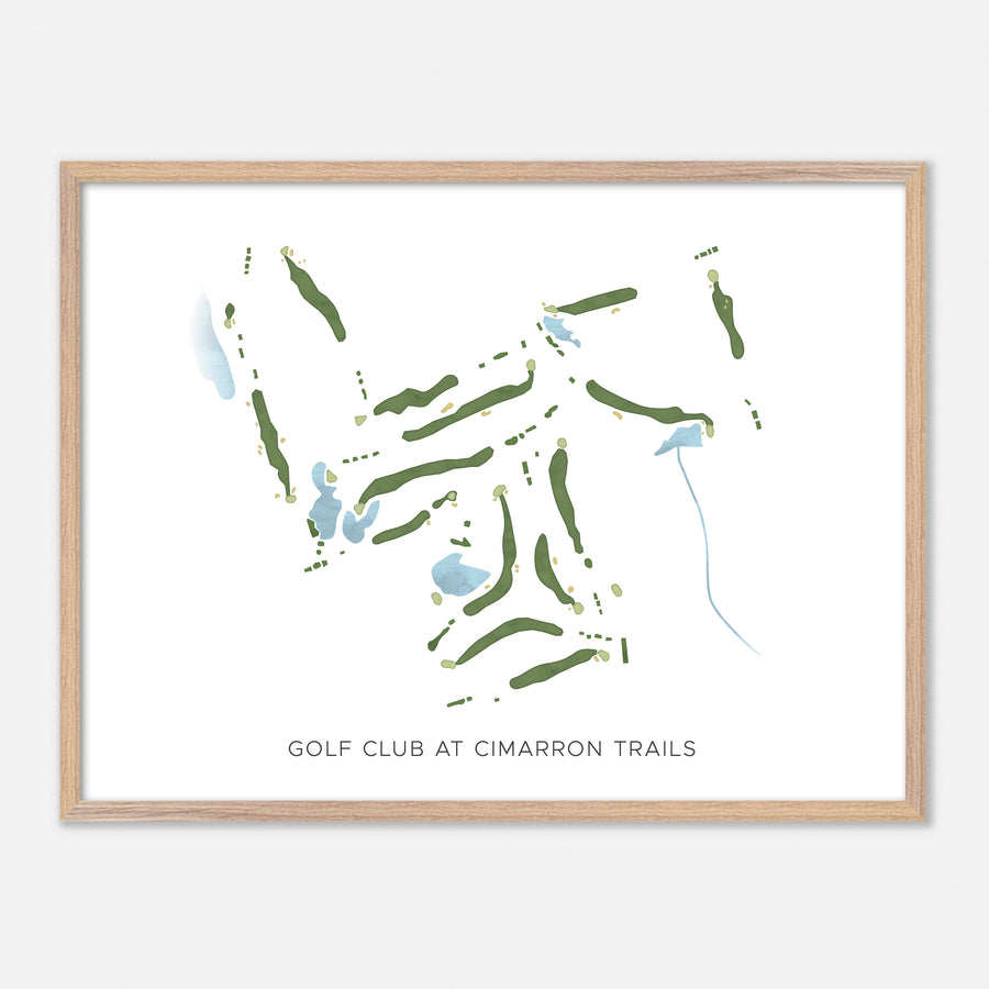 Print of Golf Club At Cimarron Trails Modern Map