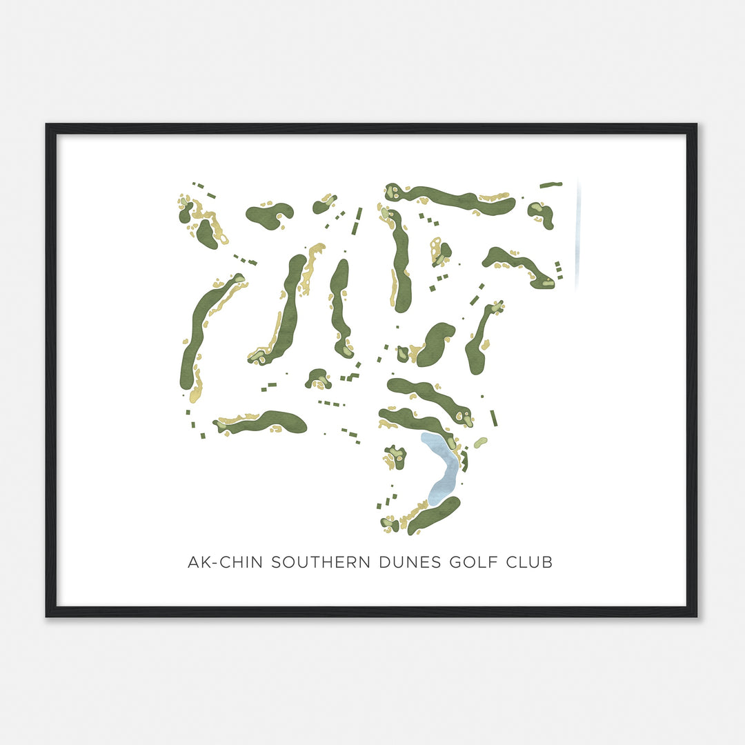 Print of Ak-Chin Southern Dunes Golf Club Modern Map