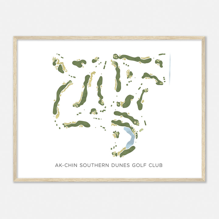 Print of Ak-Chin Southern Dunes Golf Club Modern Map