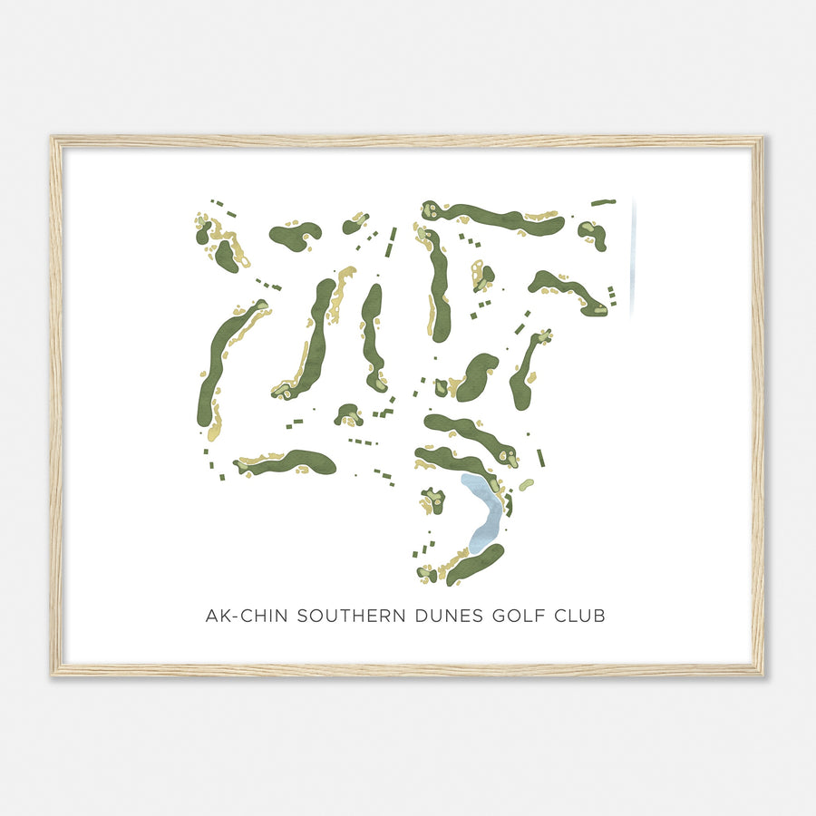 Print of Ak-Chin Southern Dunes Golf Club Modern Map