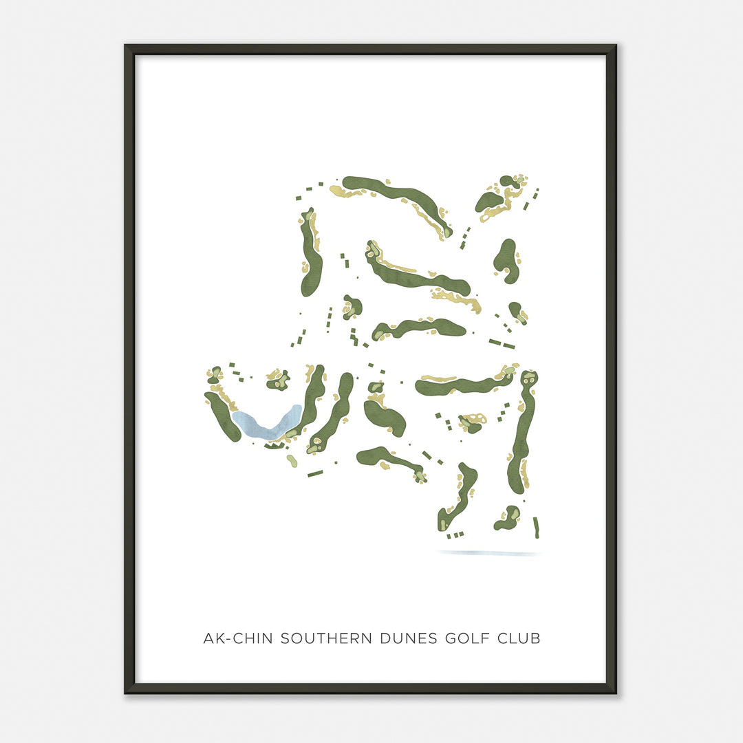 Print of Ak-Chin Southern Dunes Golf Club Modern Map