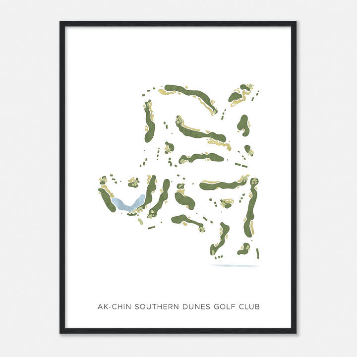 Print of Ak-Chin Southern Dunes Golf Club Modern Map