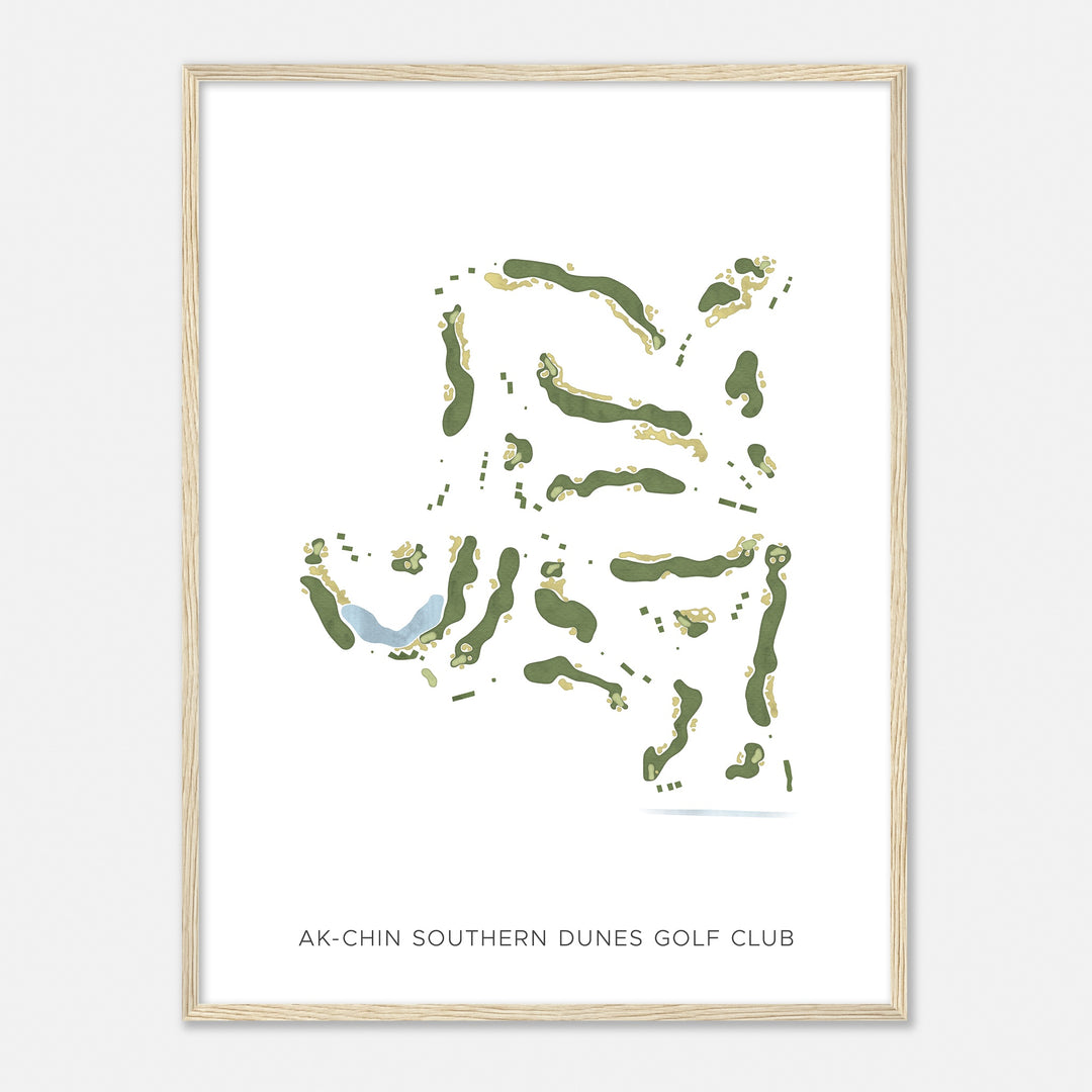 Print of Ak-Chin Southern Dunes Golf Club Modern Map