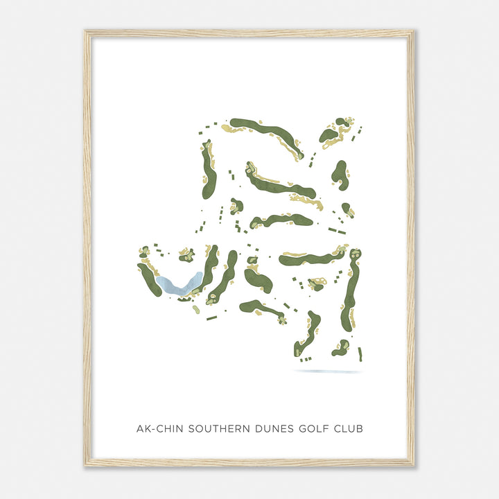 Print of Ak-Chin Southern Dunes Golf Club Modern Map