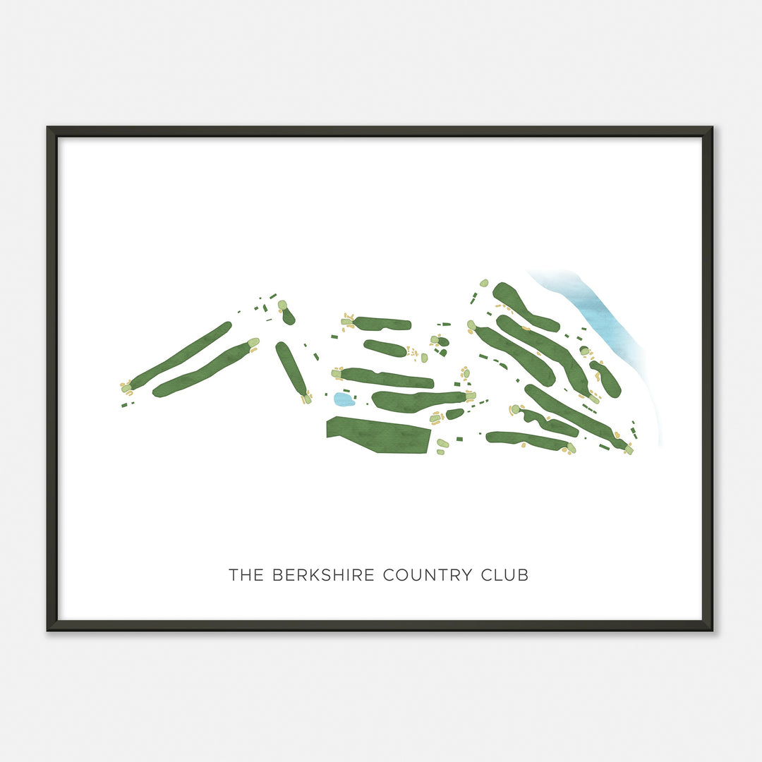 Print of The Berkshire Country Club Modern Map
