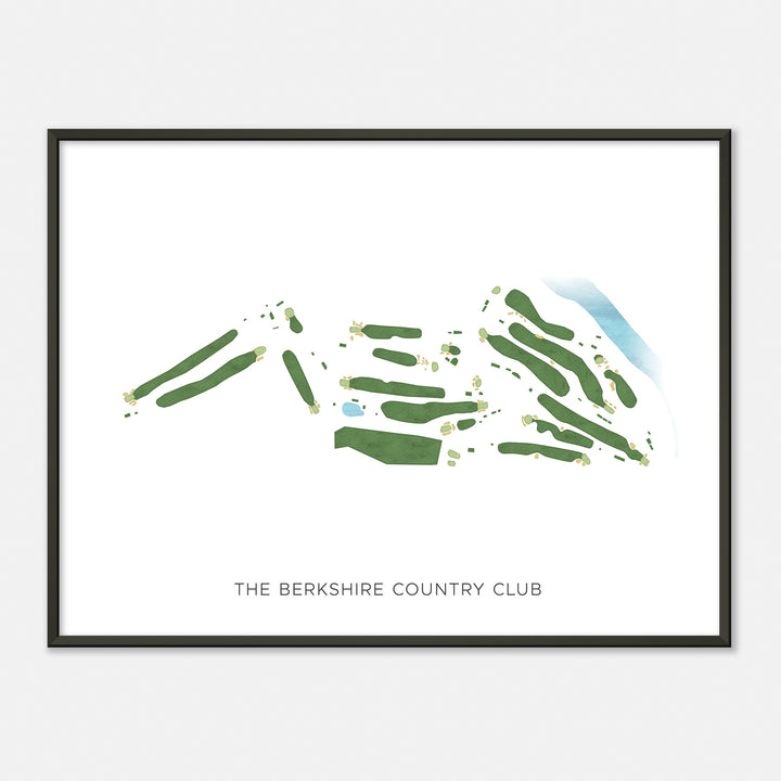 Print of The Berkshire Country Club Modern Map
