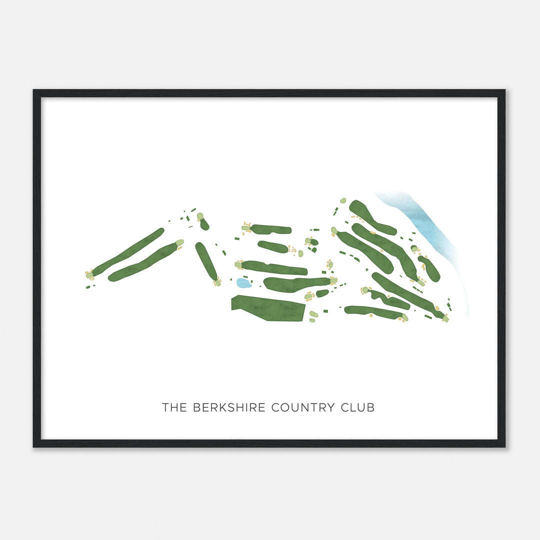 Print of The Berkshire Country Club Modern Map