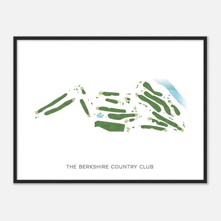 Print of The Berkshire Country Club Modern Map