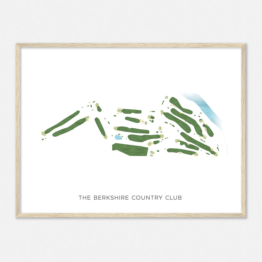 Print of The Berkshire Country Club Modern Map