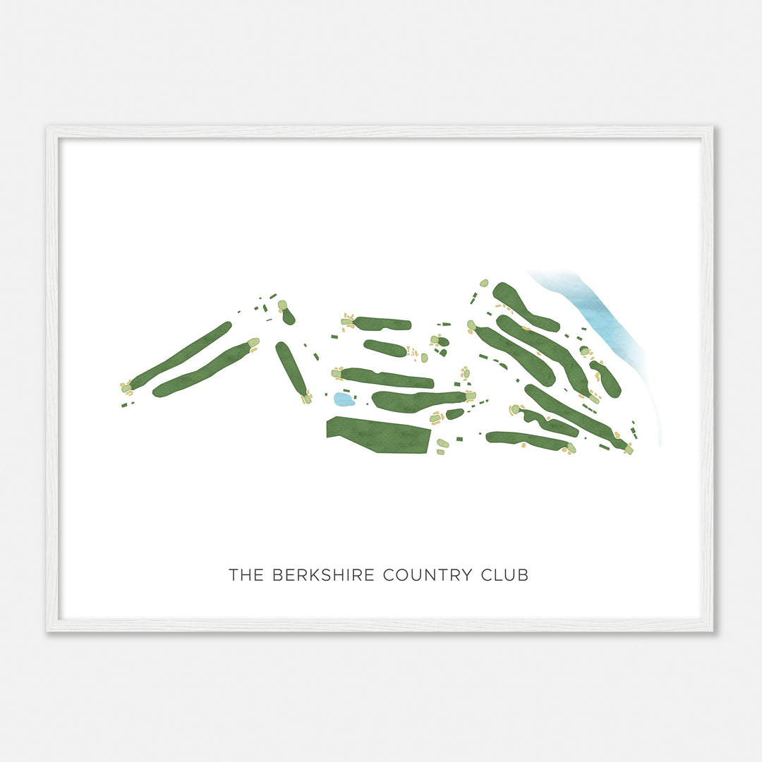 Print of The Berkshire Country Club Modern Map