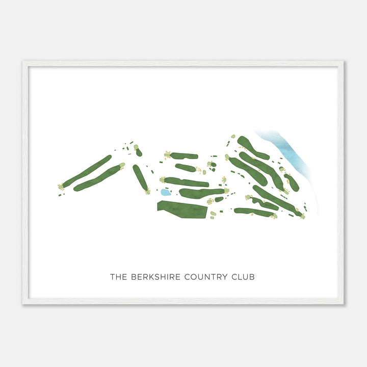 Print of The Berkshire Country Club Modern Map