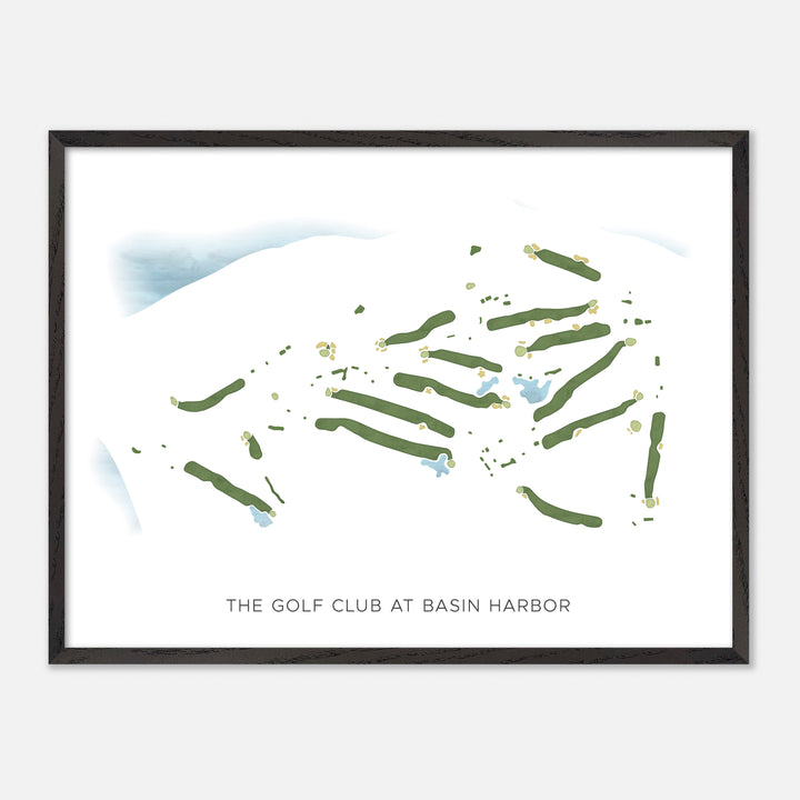 Print of The Golf Club At Basin Harbor Modern Map