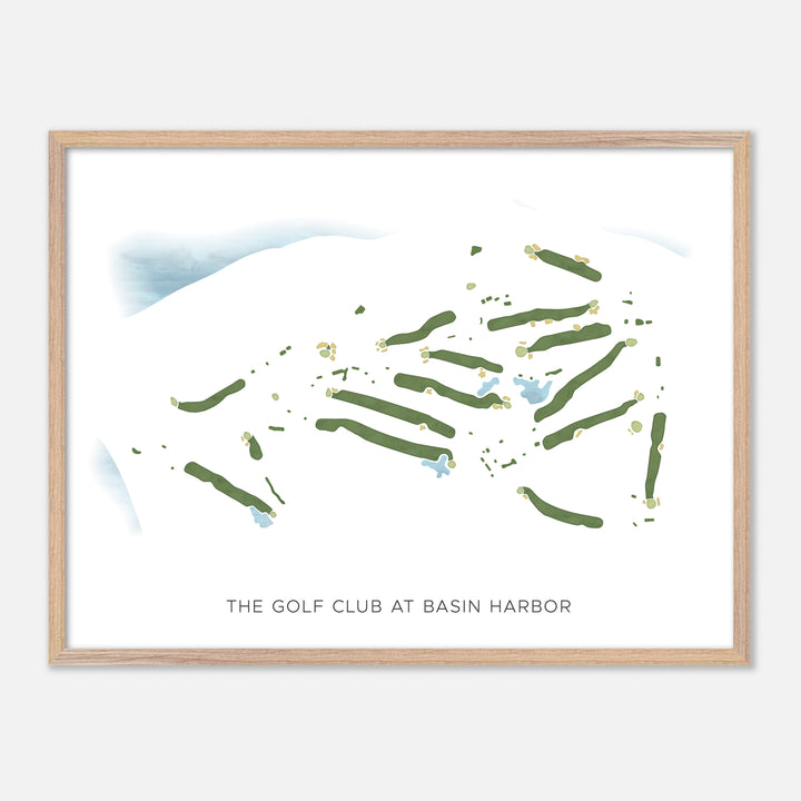 Print of The Golf Club At Basin Harbor Modern Map