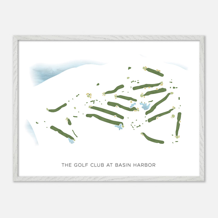 Print of The Golf Club At Basin Harbor Modern Map