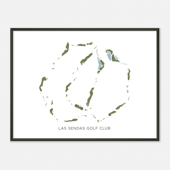 Print of Las Sendas Golf Club Modern Map