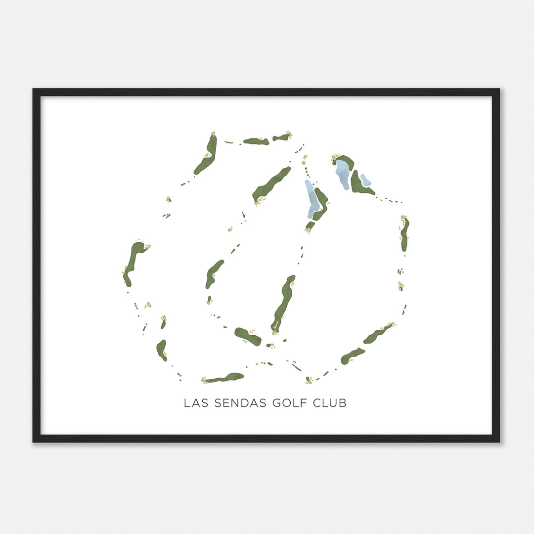 Print of Las Sendas Golf Club Modern Map