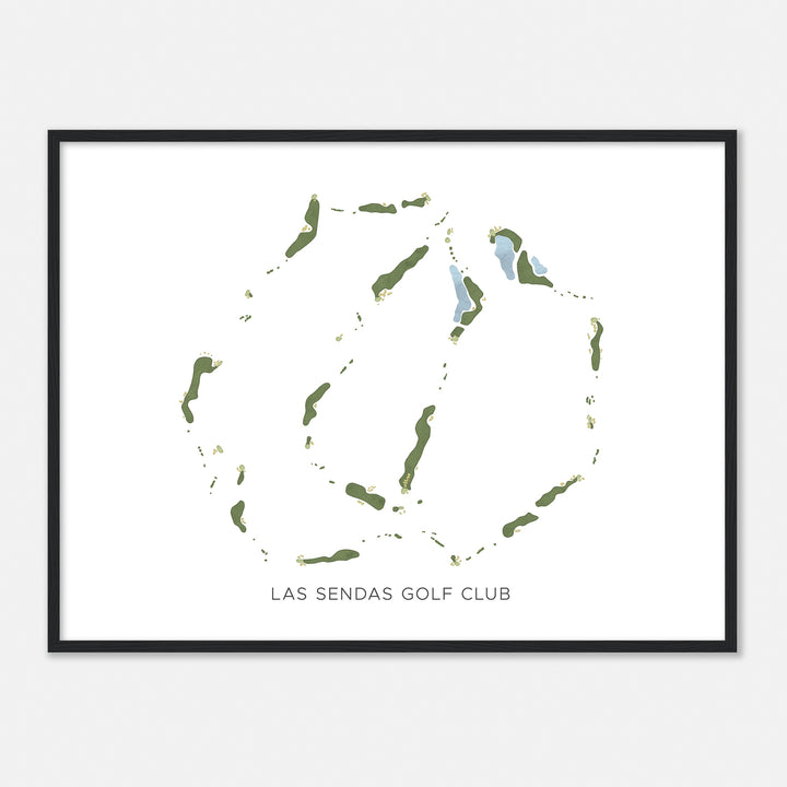 Print of Las Sendas Golf Club Modern Map